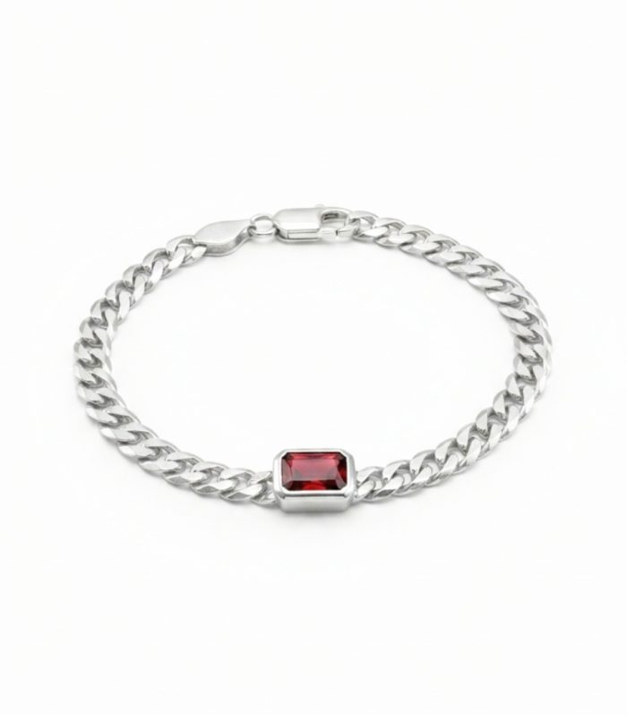 MEN'S GARNET BRACELET